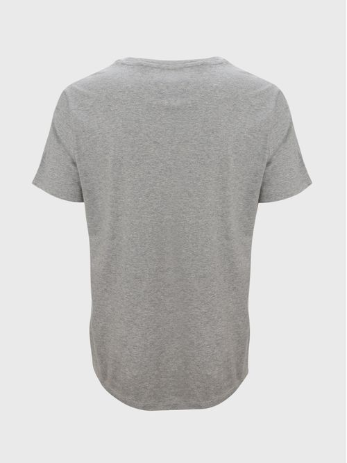 CAMISETA DE CORTE REGULAR EN ALGODÓN CON CUELLO V