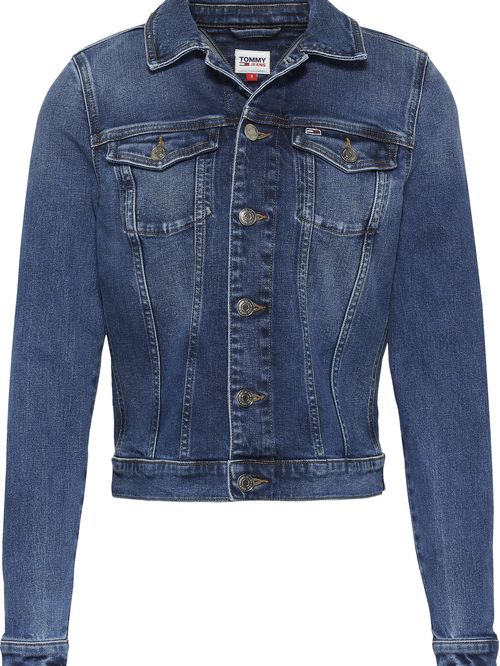JACKET TRUCKER JEANS DE CORTE SLIM