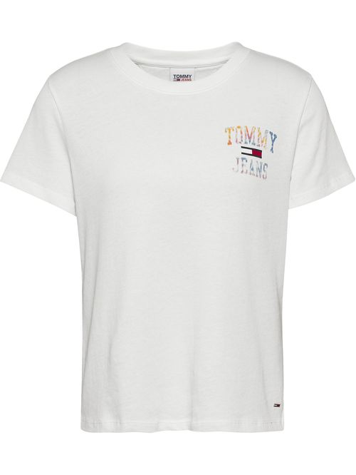 CAMISETA ESSENTIAL CON LOGO Y CORTE SKINNY