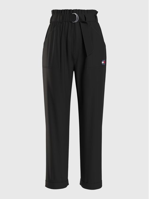 PANTALÓN MOM CON CINTURA PAPERBAG