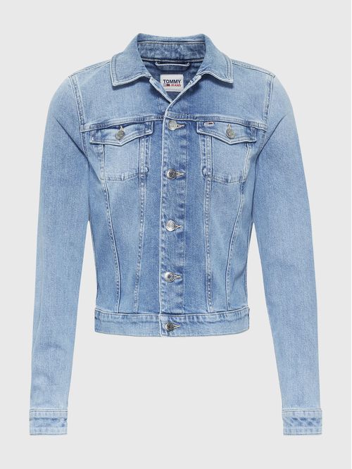 JACKET JEANS TRUCKER DE CORTE SLIM