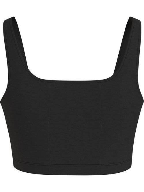 CAMISETA DE TIRANTES CROPPED CON PARCHE