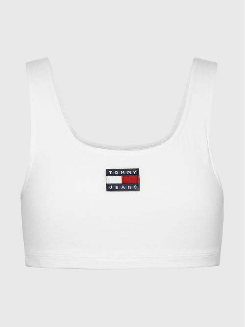 CAMISETA DE TIRANTES CROPPED CON PARCHE