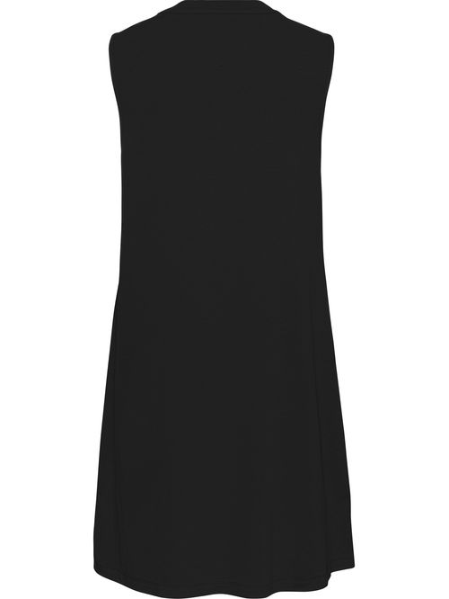 VESTIDO T-SHIRT SIN MANGAS Y CON PARCHE