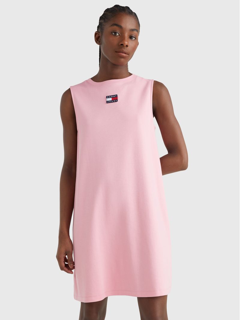 VESTIDO-T-SHIRT-SIN-MANGAS-Y-CON-PARCHE