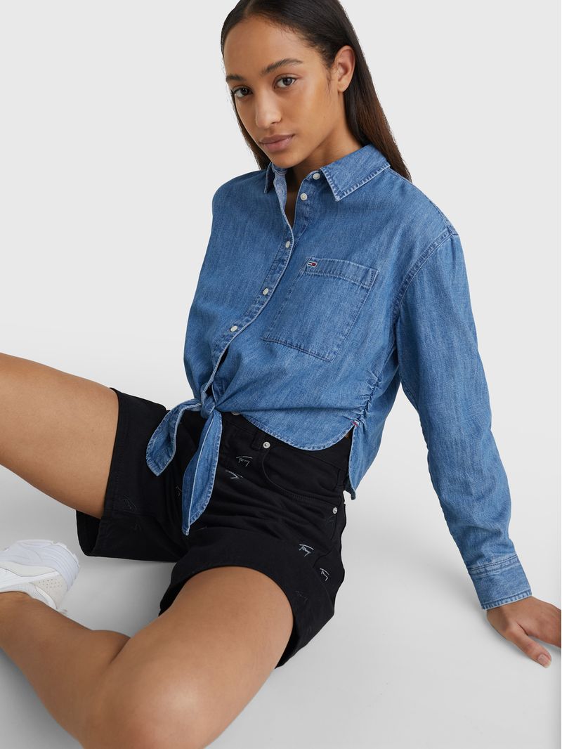 CAMISA-JEANS-DE-CHAMBRAY-CON-LAZO