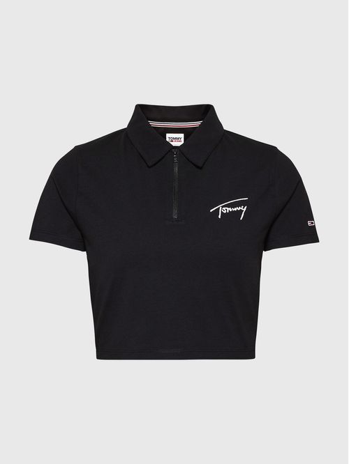 POLO SIGNATURE DE CORTE CROPPED