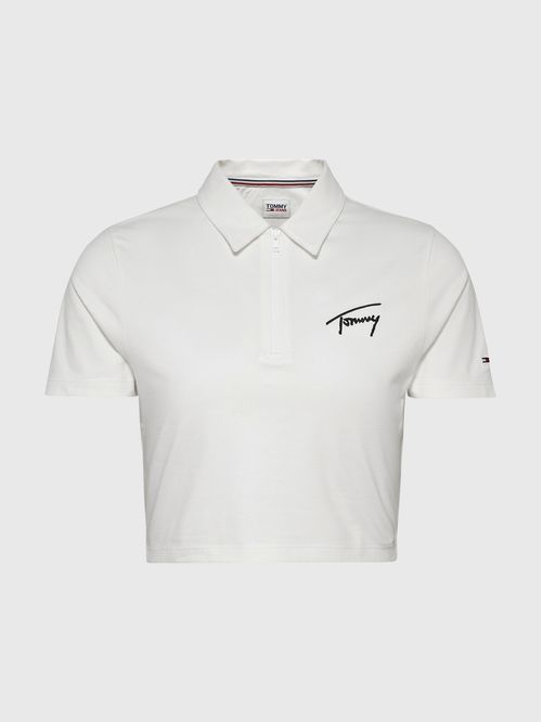 POLO SIGNATURE DE CORTE CROPPED