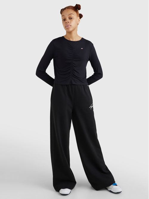 CAMISETA DE MANGA LARGA CON CORTE CROPPED