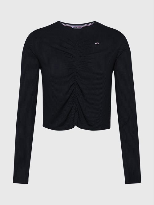 CAMISETA DE MANGA LARGA CON CORTE CROPPED