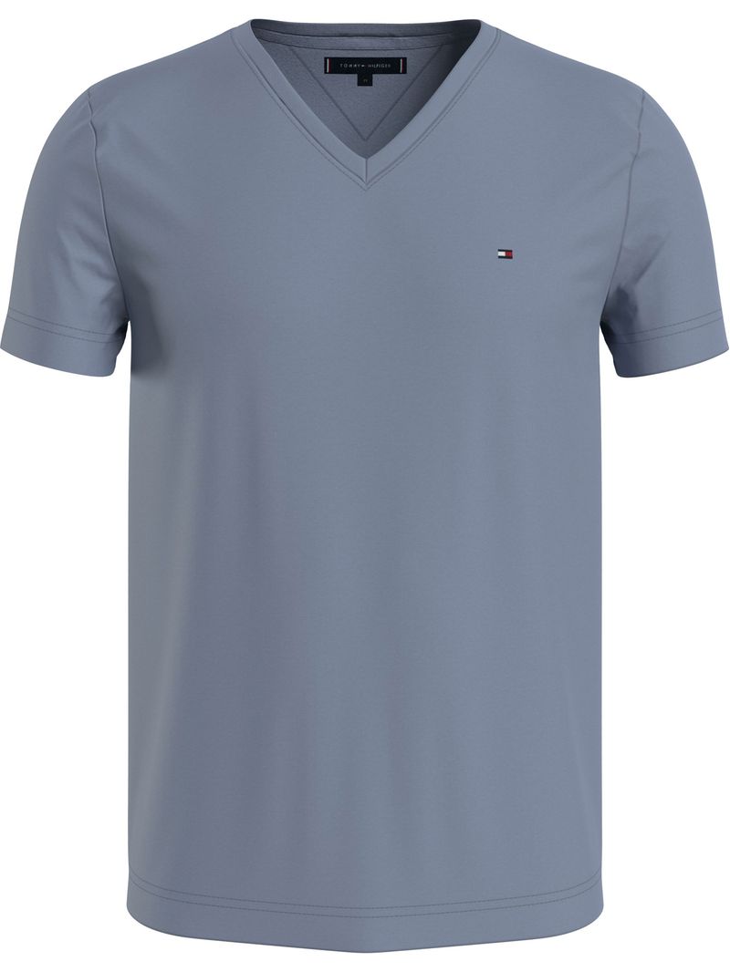 T-SHIRT-DE-CORTE-REGULAR-EN-ALGODON-CON-CUELLO-V