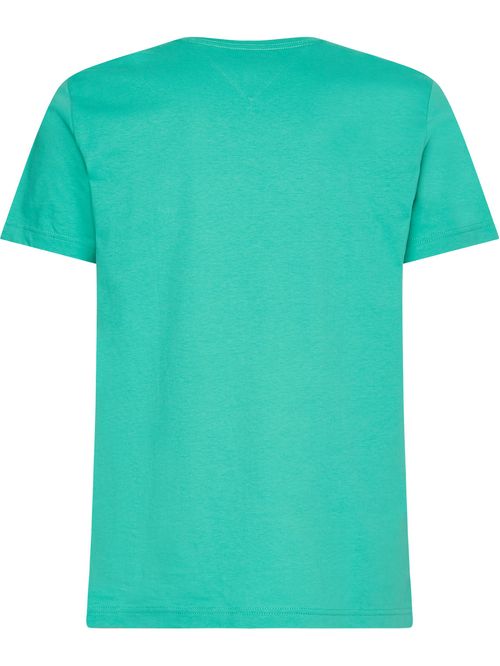 CAMISETA DE CORTE REGULAR EN ALGODÓN CON CUELLO V