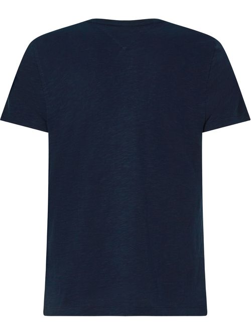 CAMISETA DE ALGODÓN ESTILO HENLEY