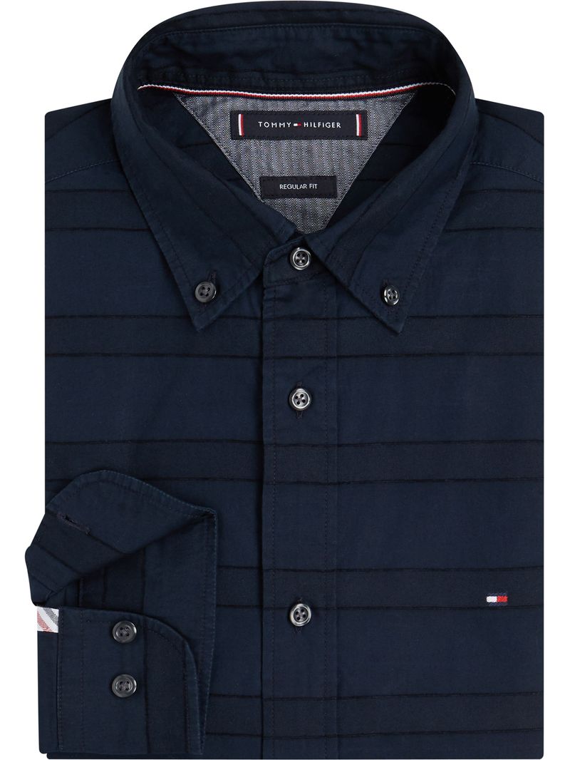 TOMMY HILFIGER Camisa de rayas con efecto acuarela - BRIGHT WHITE MULTI - TOMMY  HILFIGER TOMMY'S PADDOCK - imagen princip…