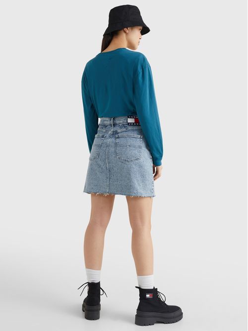 FALDA JEANS DE CORTE CÓNICO