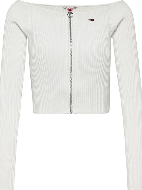 CÁRDIGAN CON HOMBROS CAÍDOS Y CORTE CROPPED