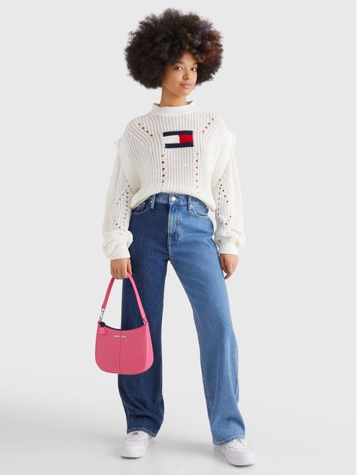 SÚETER DE PUNTO CON LOGO TEJIDO