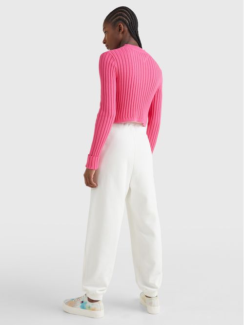 SÚETER DE CORTE CROPPED MANGA LARGA