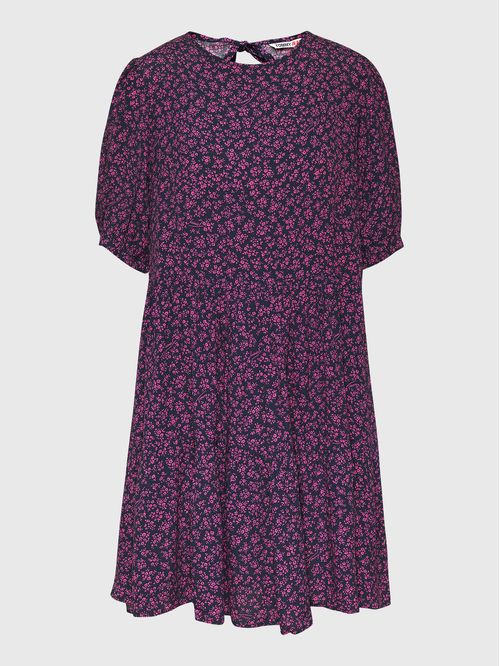 VESTIDO DE FLORES CON EFECTO DE CAPAS