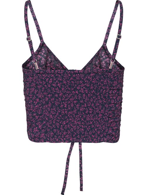 CROP TOP DE TIRANTES FRUNCIDO