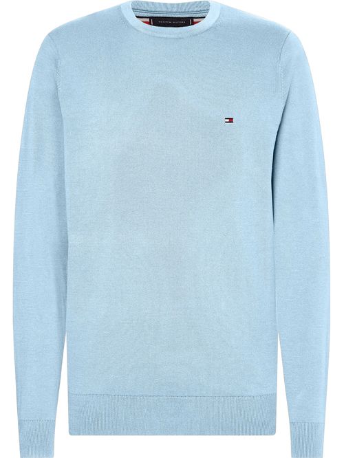 SÚETER DE ALGODÓN CON CUELLO REDONDO