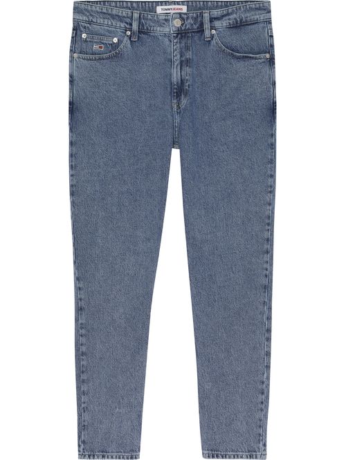 JEANS DAD CÓNICOS CON LAVADO ÁCIDO