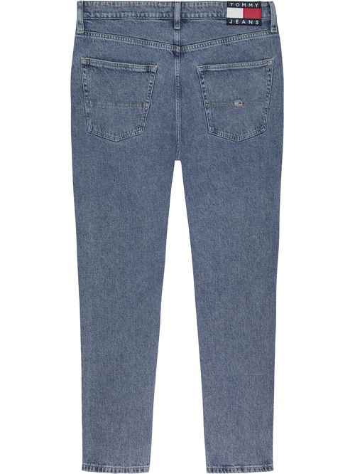 JEANS DAD CÓNICOS CON LAVADO ÁCIDO