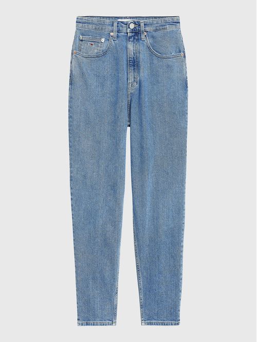 JEANS MOM CÓNICOS DE TALLE SUPERALTO