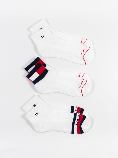 PAQUETE DE 6 CALCETINES CON BANDERA BORDADA