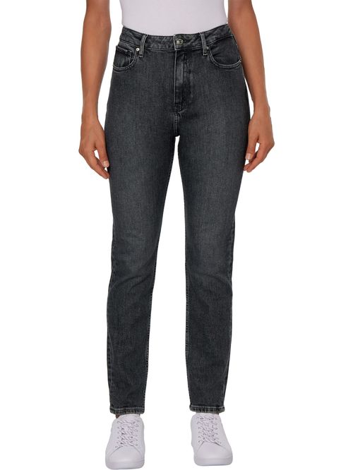 JEANS AJUSTADOS DE TALLE ALTO NEGROS