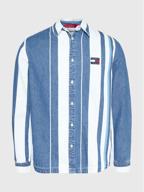 CAMISA JEANS DE RAYAS