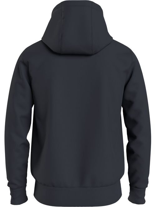 SUETER  CON HOODIE Y LOGO ESTAMPADO