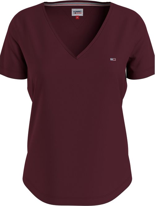 CAMISETA DE CUELLO EN V Y CORTE SLIM