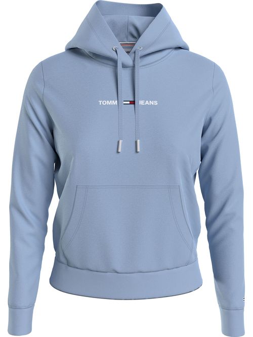 SUETER CON HOODIE Y LOGO LINEAL