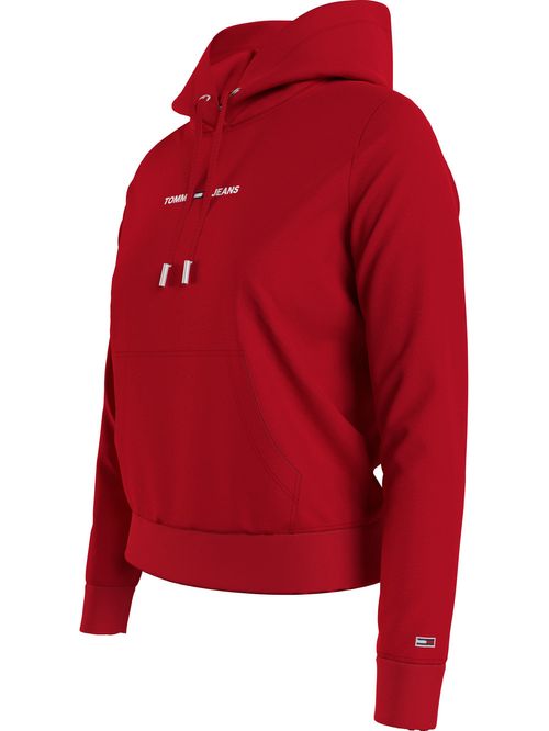 SUETER CON HOODIE Y LOGO LINEAL