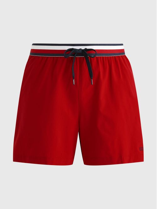 BAÑADOR DE MEDIO LARGO CON CINTURA DISTINTIVA