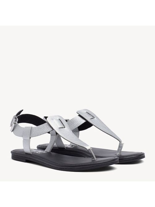 Sandalias de plataforma con detalles brillantes