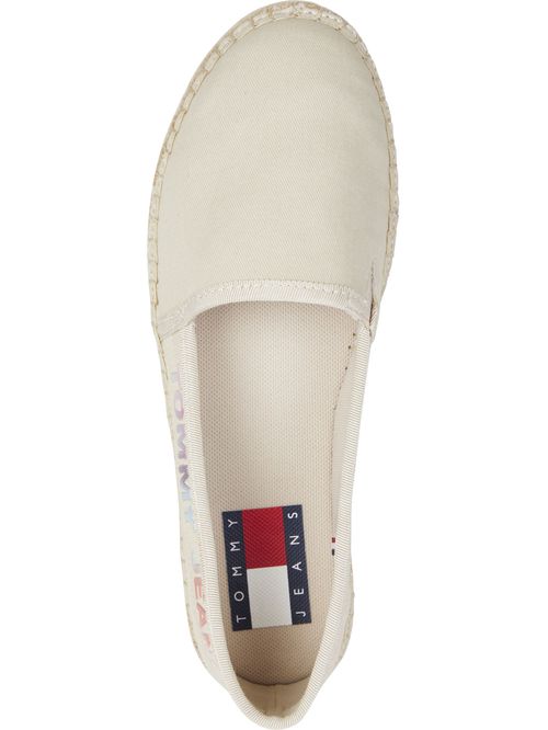 ALPARGATAS DE PLATAFORMA CON LOGO DESTEÑIDO