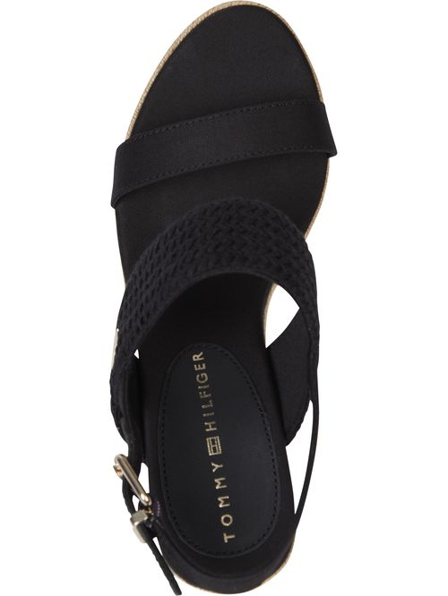 SANDALIAS DE CUÑA ALTA TEXTURIZADAS