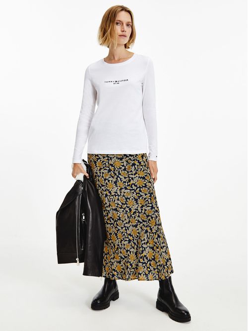 CAMISETA DE MANGA LARGA CON LOGO BORDADO