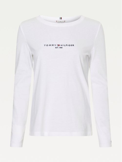 CAMISETA DE MANGA LARGA CON LOGO BORDADO