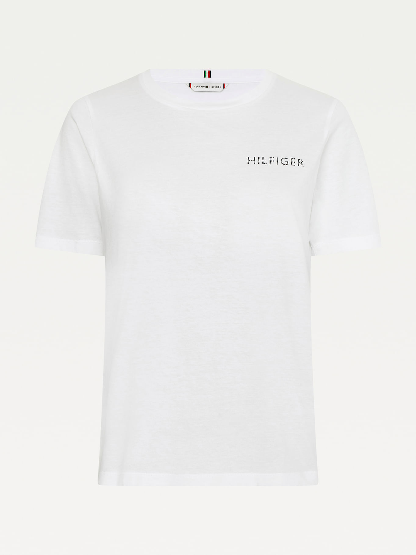 TM-001 Camiseta de Mujer Tommy Hilfiger, cuello redondo negra - EverestCR