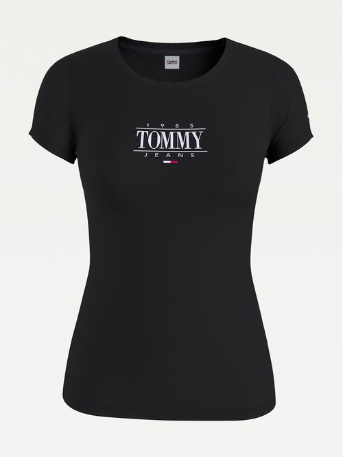CAMISETA ESSENTIAL CON LOGO DE CORTE SKINNY