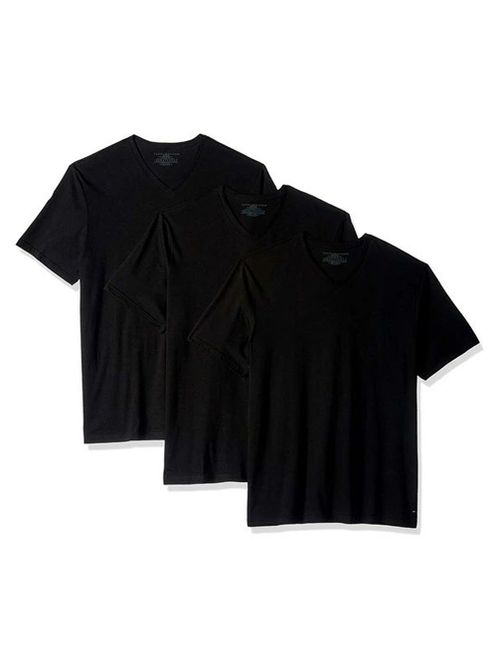 PAQUETE DE 3 CAMISETAS DE CUELLO V CON LOGO DE CORTE REGULAR