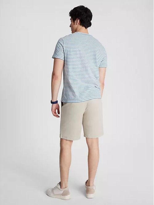 CAMISETA DE LINO Y ALGODÓN A RAYAS