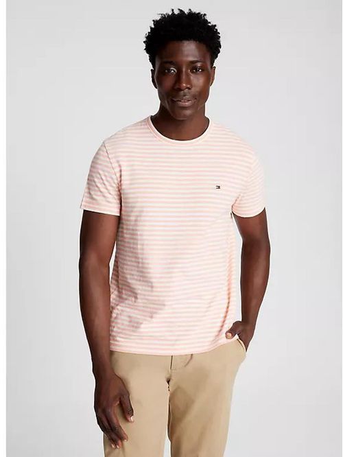 CAMISETA DE LINO Y ALGODÓN A RAYAS