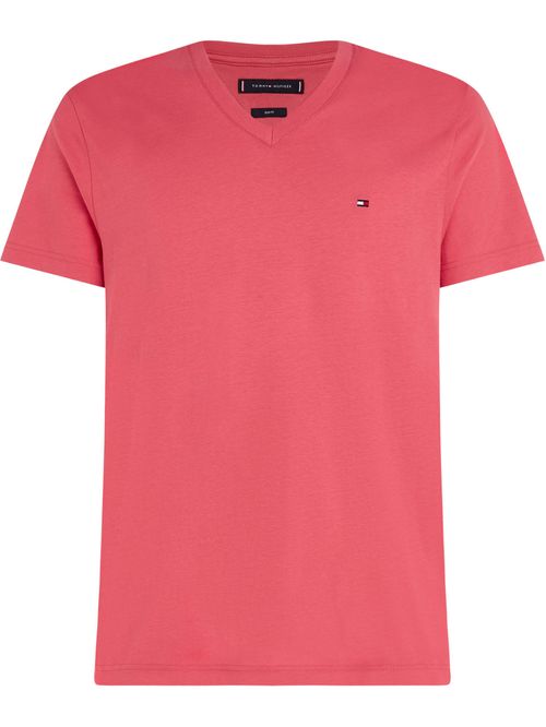 CAMISETA EN ALGODÓN CUELLO V