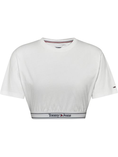 CROP TOP CON LOGO EN LA BANDA INFERIOR