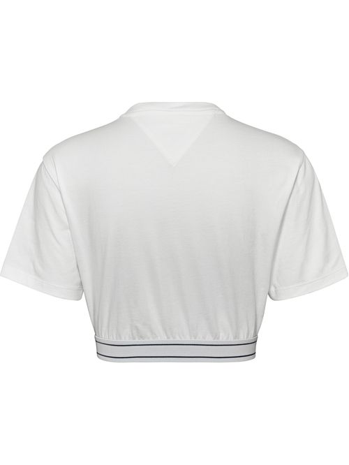 CROP TOP CON LOGO EN LA BANDA INFERIOR