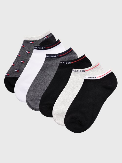 PAQUETE DE 6 CALCETINES BORDADOS CON LOGO PARA MUJER